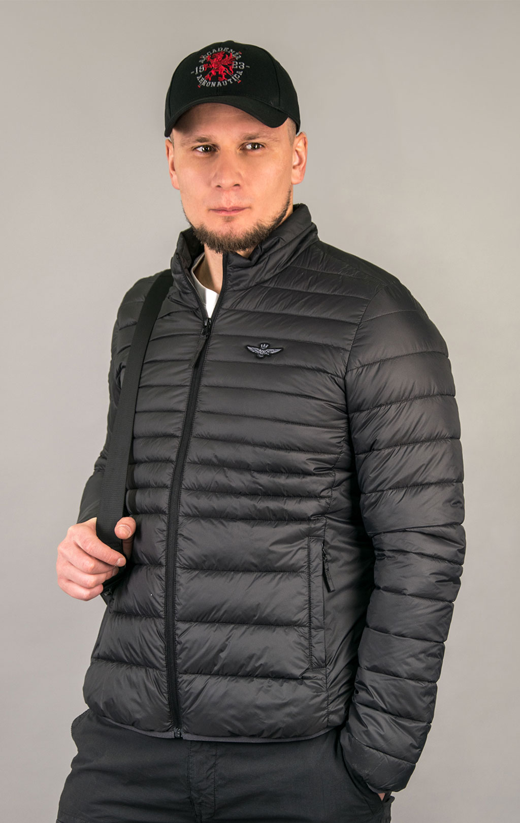 Куртка AERONAUTICA MILITARE SS 24 m/CN anthracite grey (AB 2142) 