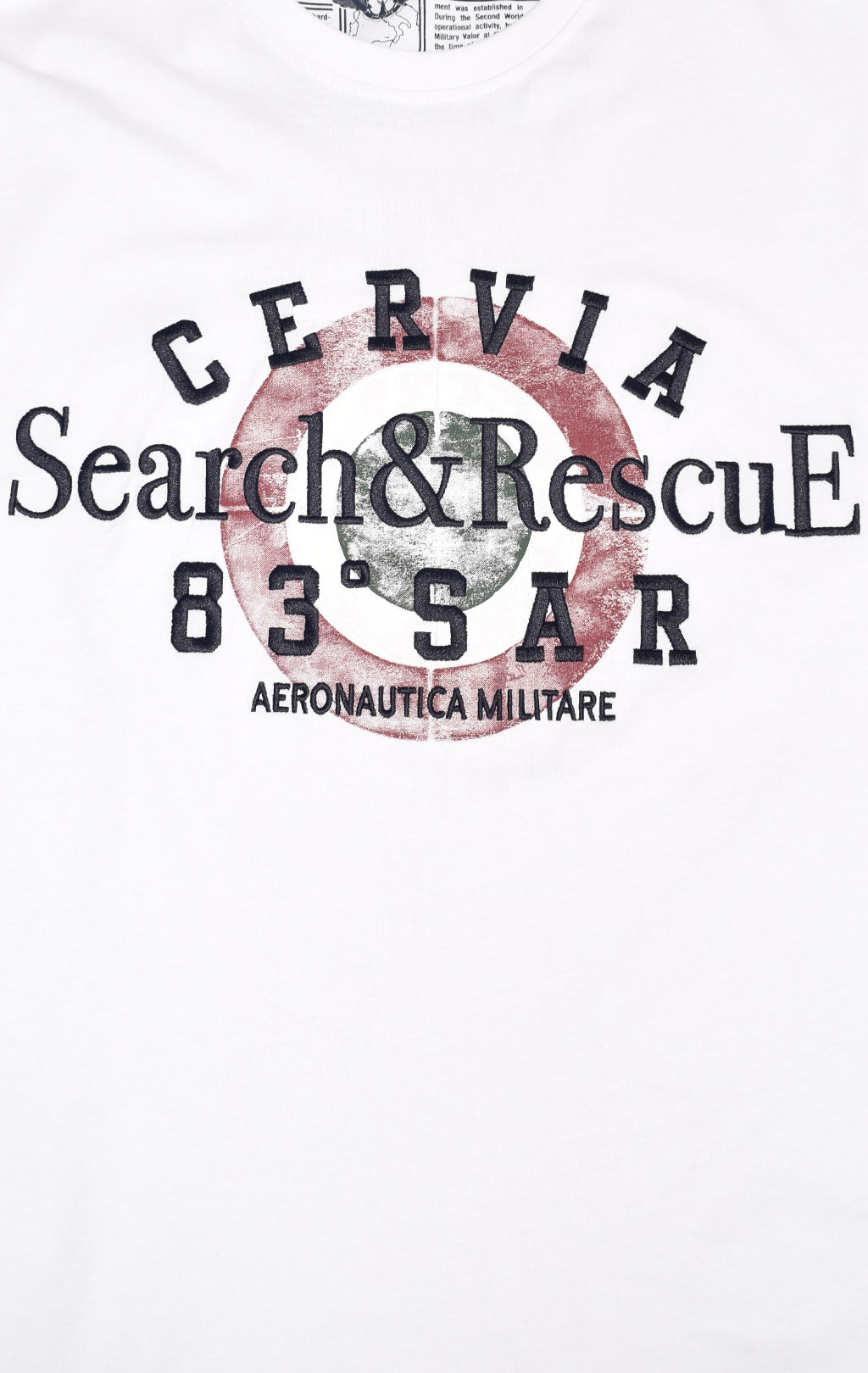 Футболка AERONAUTICA MILITARE SS 23/BD off white (TS 2085) 