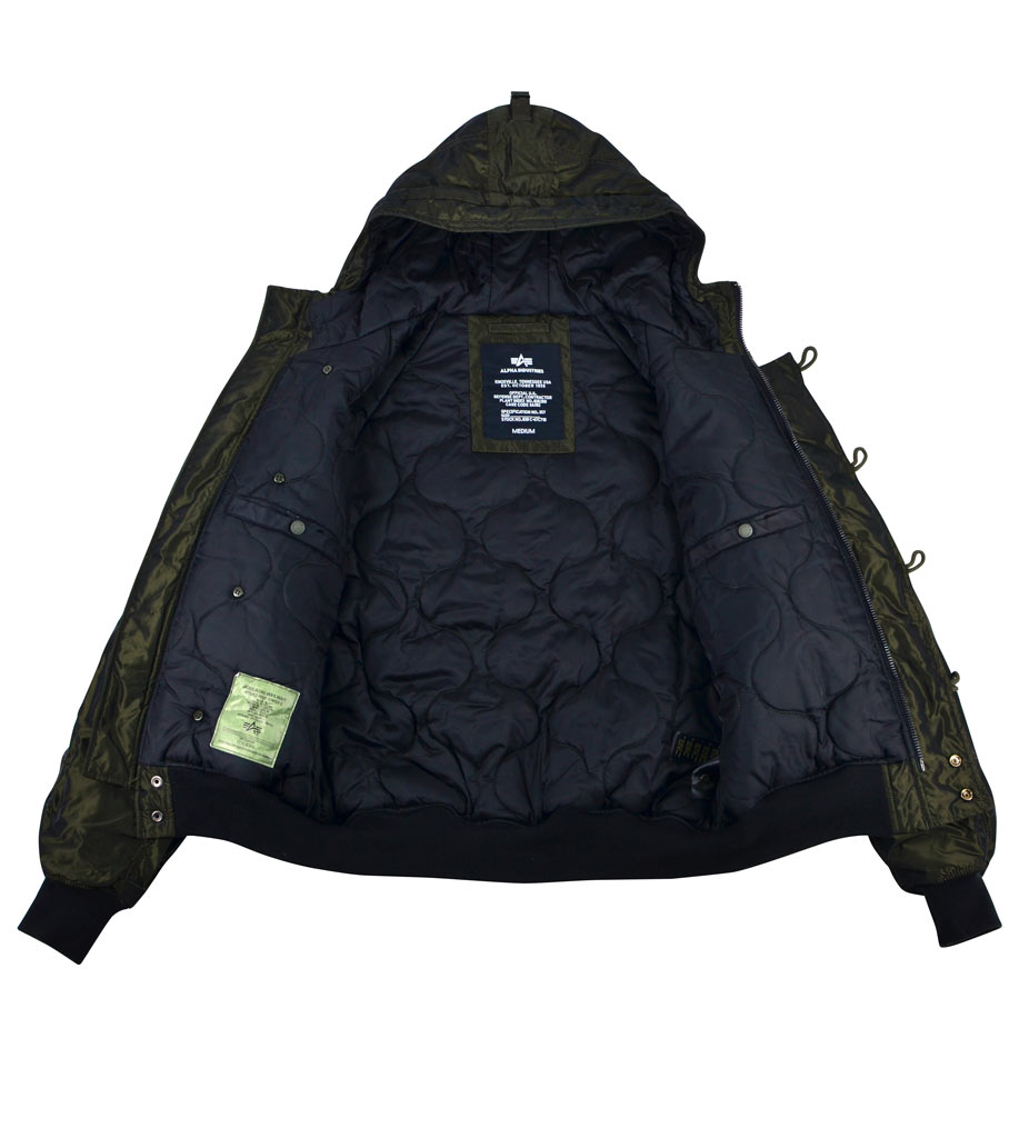 Аляска короткая ALPHA INDUSTRIES HUNTER II dark green 