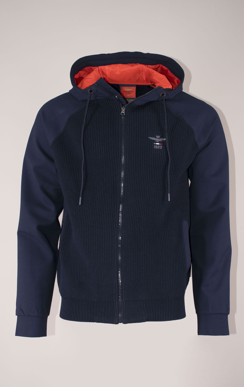 Свитер с капюшоном AERONAUTICA MILITARE FW 24/25/MN dark blue (MA 1369) 