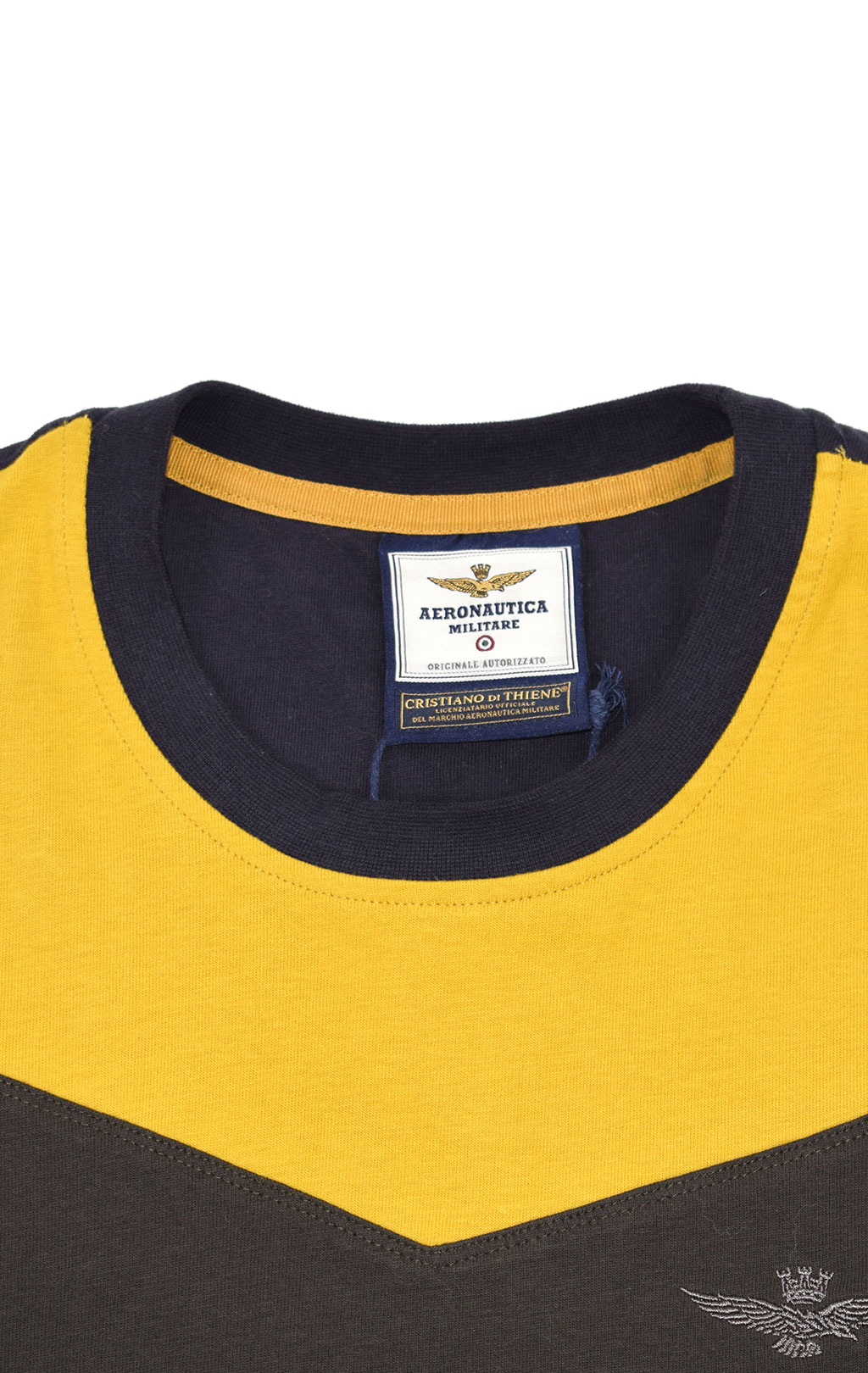 Футболка AERONAUTICA MILITARE FW 19/20 giallo/verde (TS 1645) 