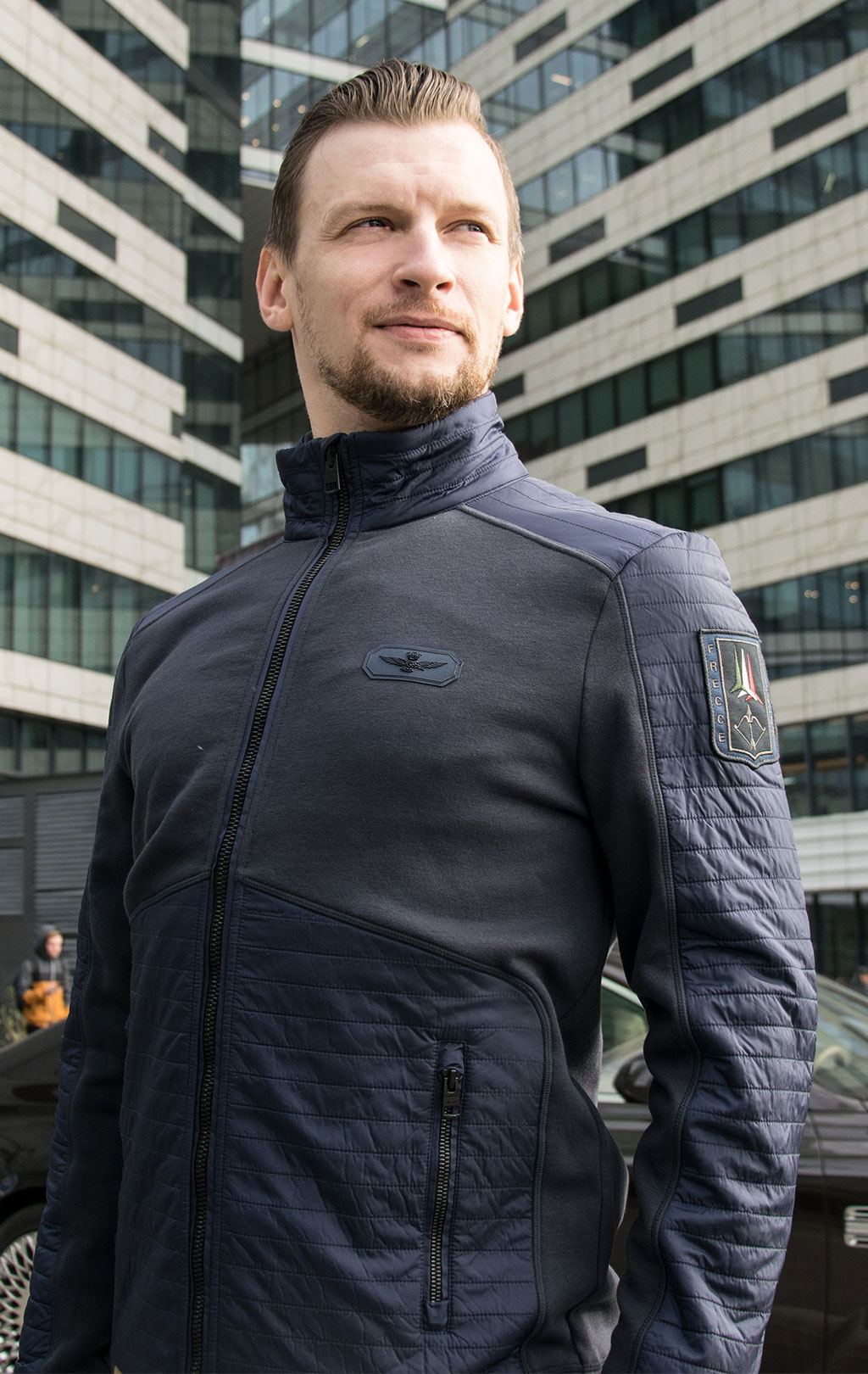 Толстовка-куртка AERONAUTICA MILITARE FW 19/20 blue navy (AF 380) 