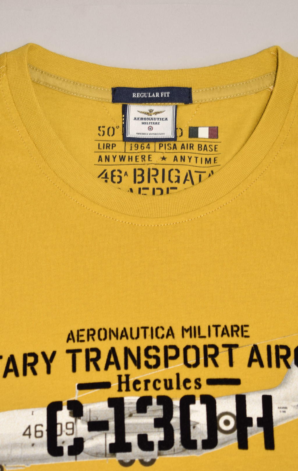 Лонгслив AERONAUTICA MILITARE FW 23/24/TR yellow (TS 2132) 