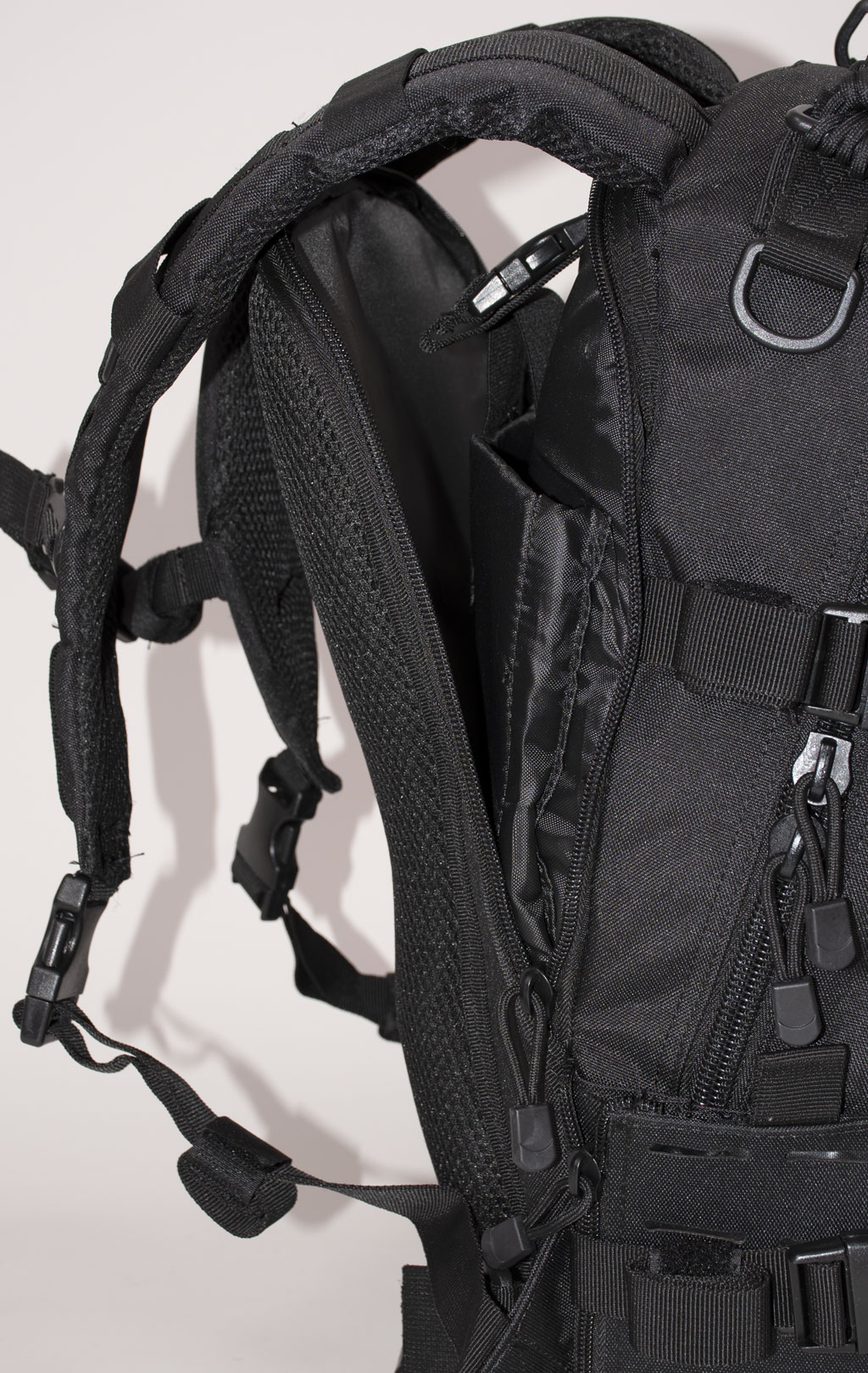 Рюкзак тактический 30L front laser cut, paracord black BS-544 Китай