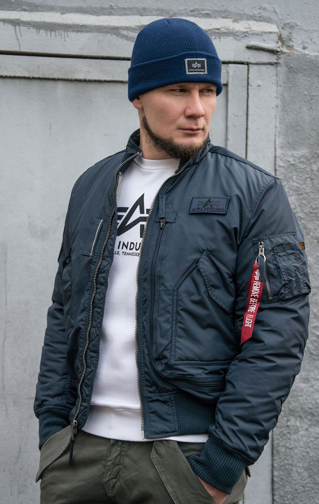 Куртка ALPHA INDUSTRIES ENGINE big size rep. blue 