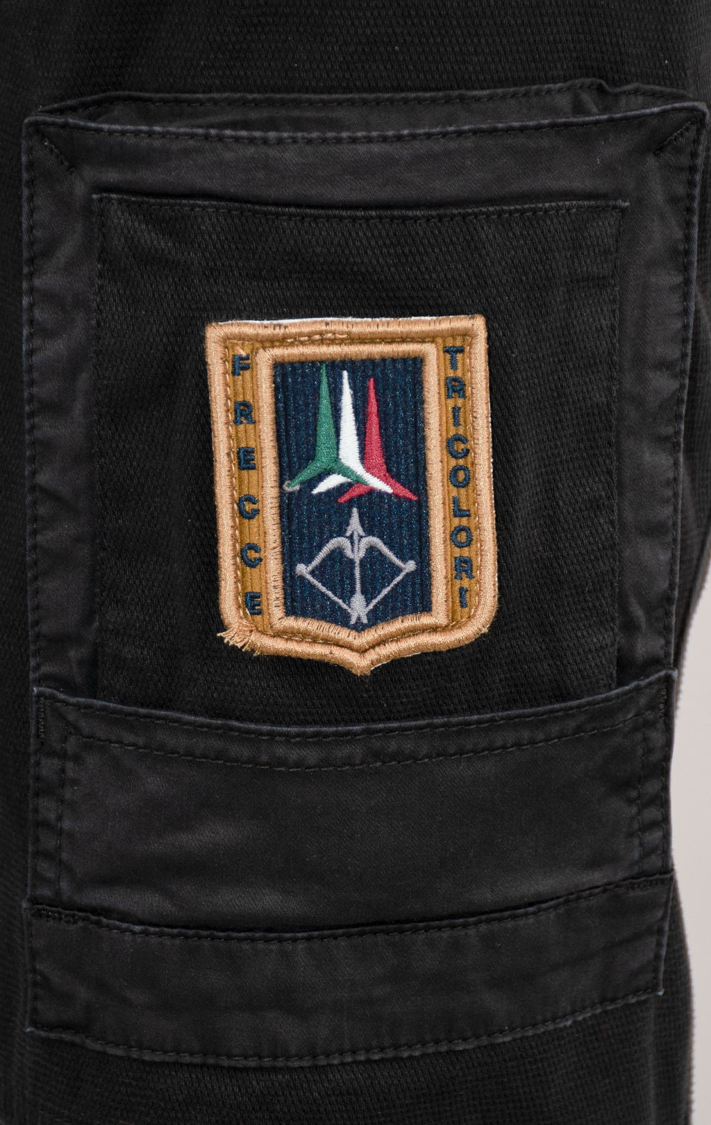 Брюки-карго AERONAUTICA MILITARE ANTI-G плотные FW 25/26/AL jet black (PA 1664) 