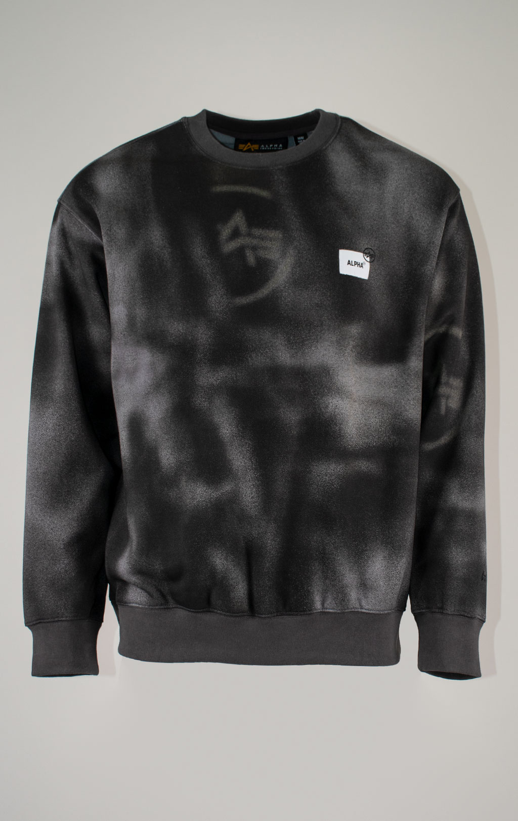 Свитшот ALPHA INDUSTRIES UNFRM WASHED CREWNECK FW 25/26 gray M001135 