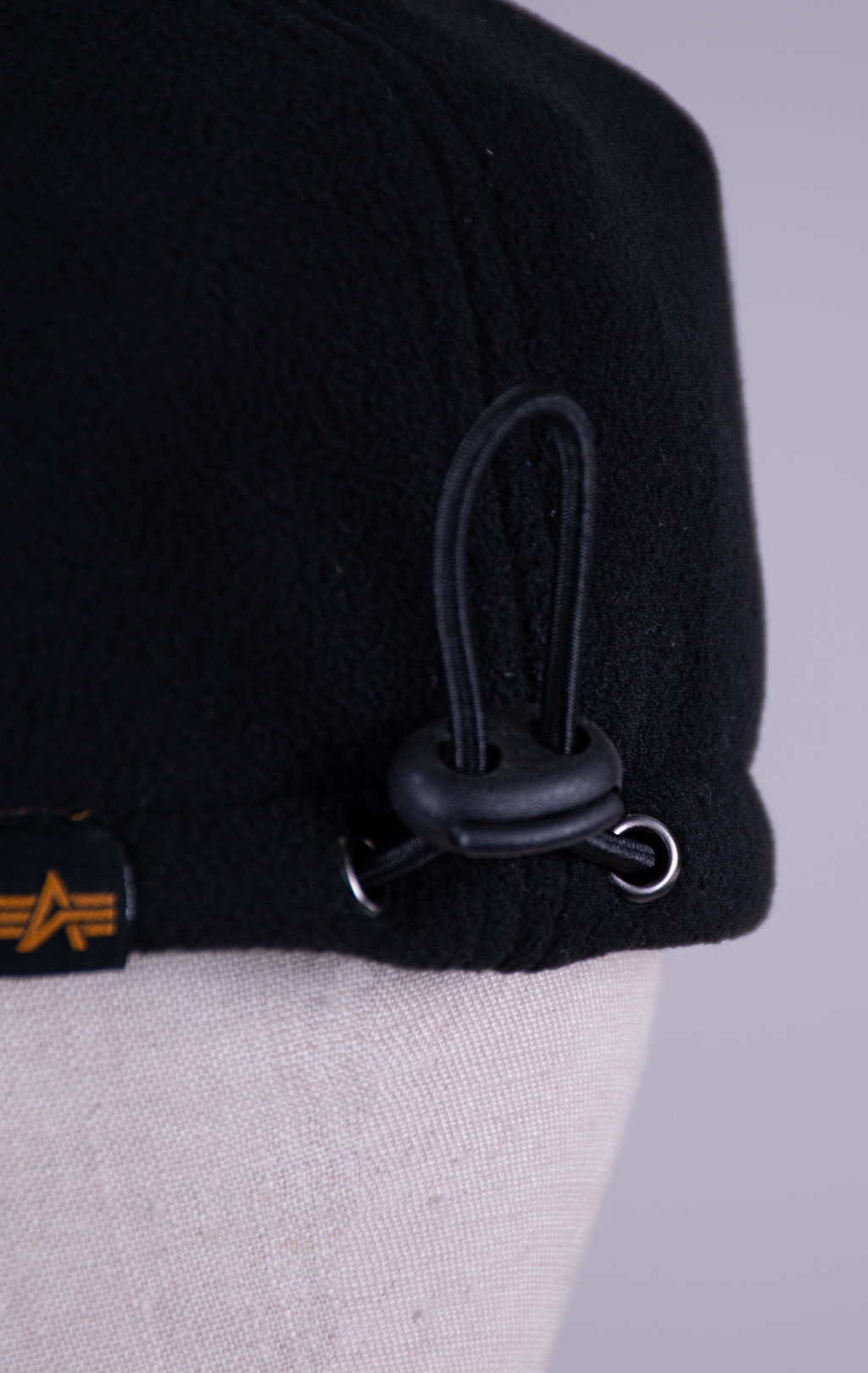 Бейсболка ALPHA INDUSTRIES SNOW CAP RUBBER LOGO black 