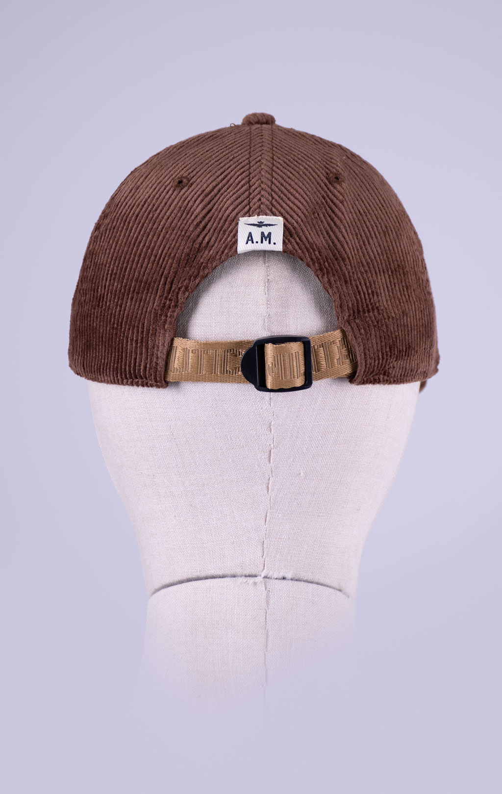Бейсболка AERONAUTICA MILITARE вельвет FW 26/27/CN mud brown (HA 1262) 