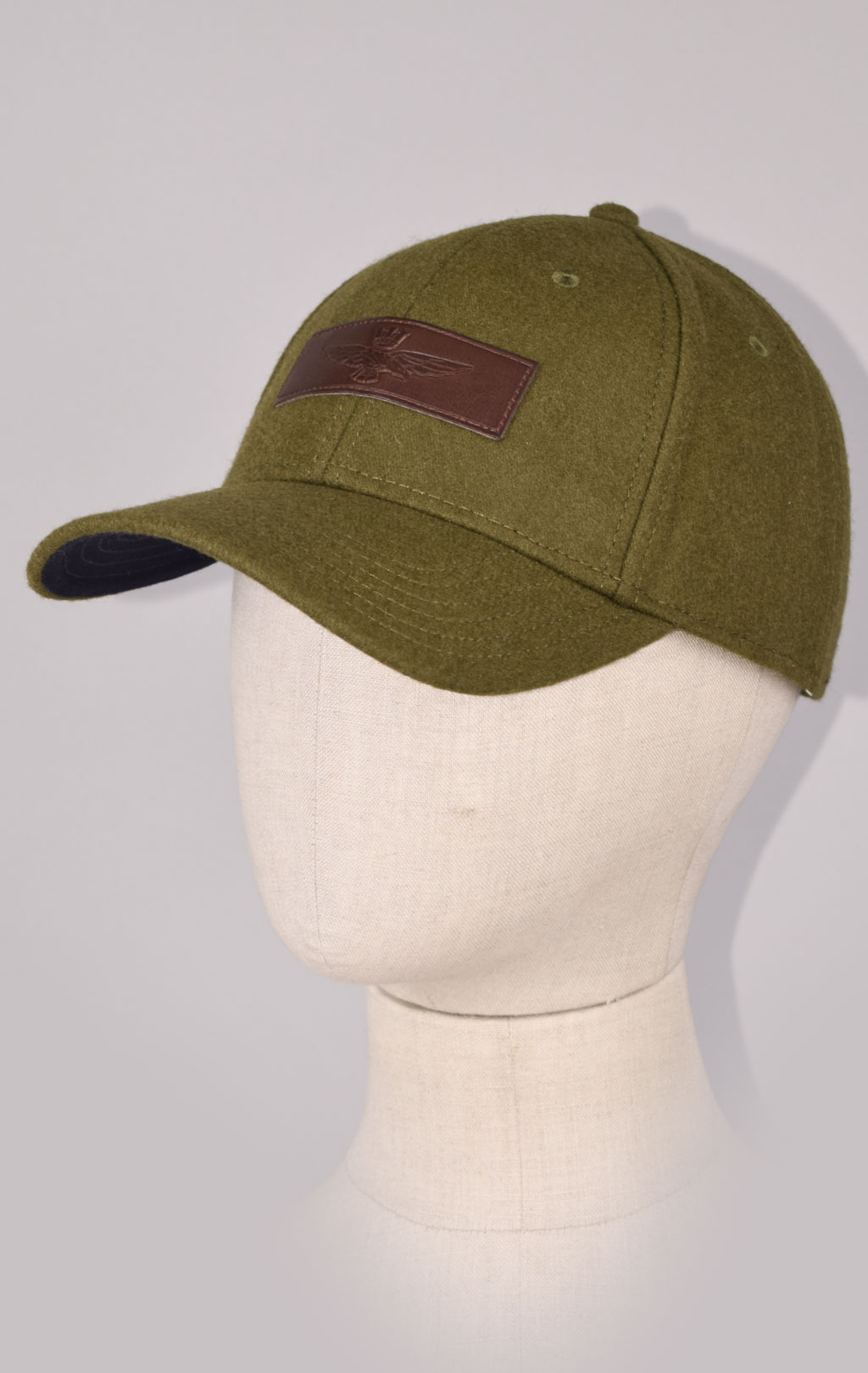 Бейсболка AERONAUTICA MILITARE шерсть FW 23/24/CN verde militare (HA 1147) 