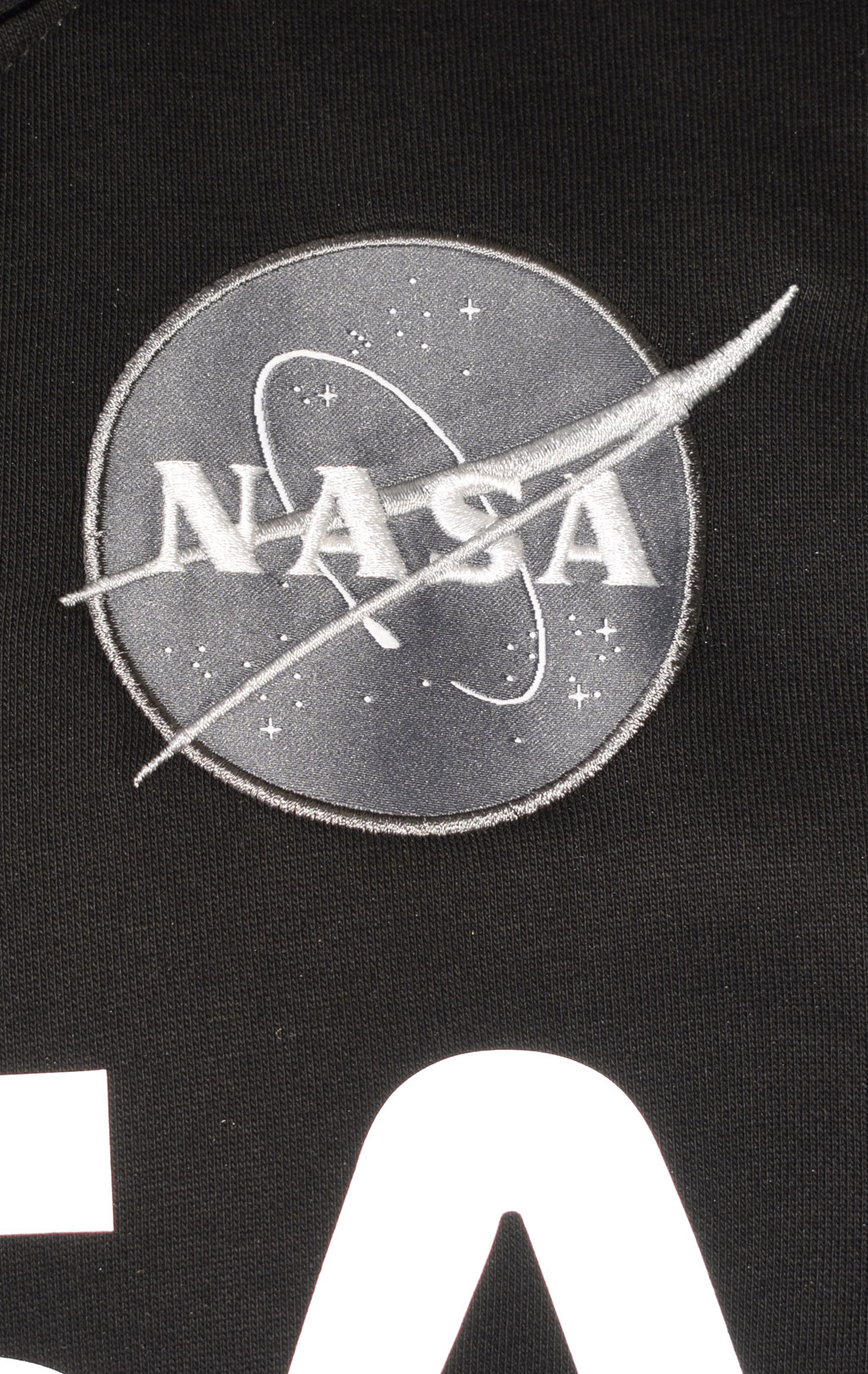 Толстовка ALPHA INDUSTRIES NASA ZIP HOODY black 
