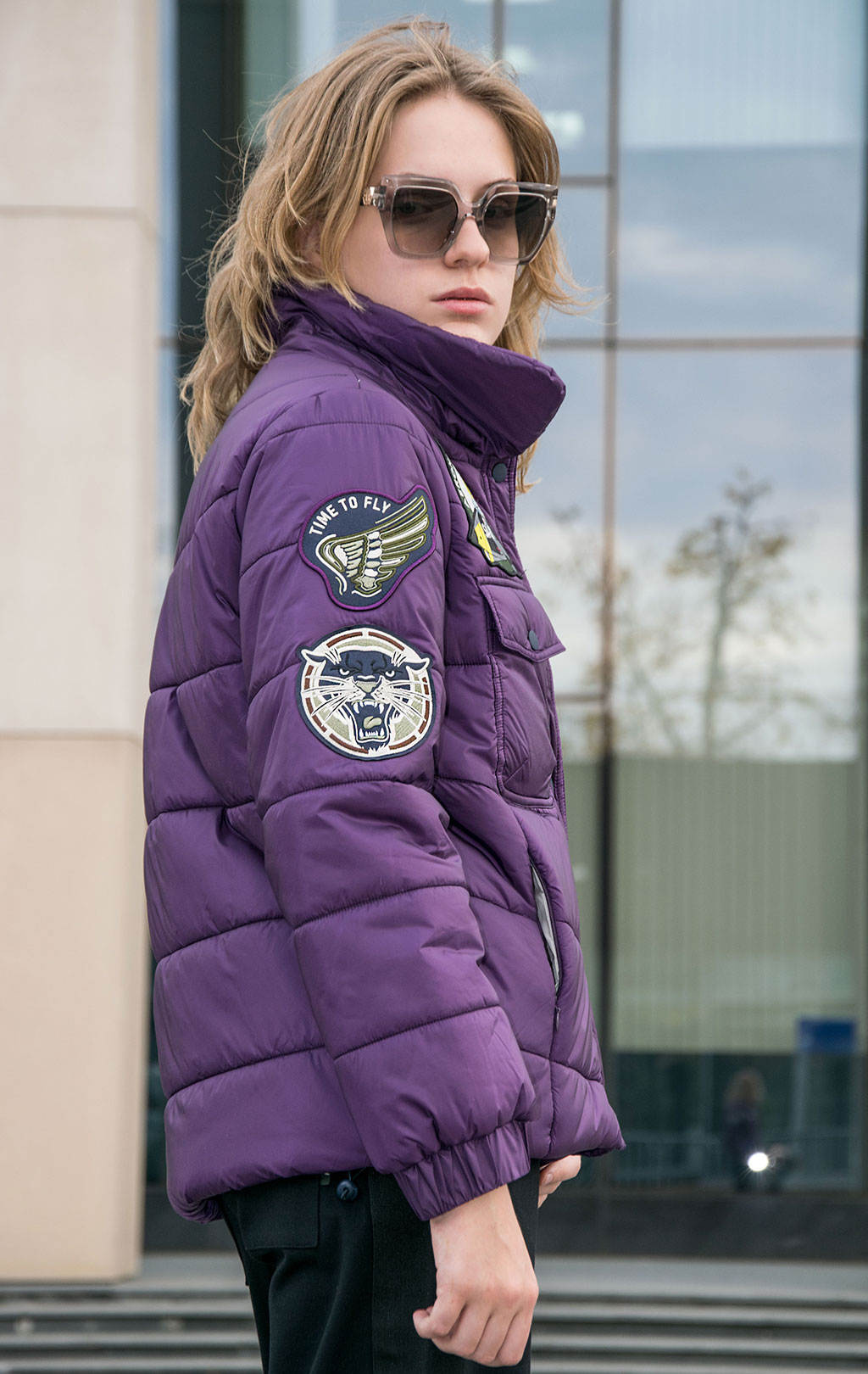 Женская куртка AERONAUTICA MILITARE FW 23/24 m/CN viola (AB 2119) 