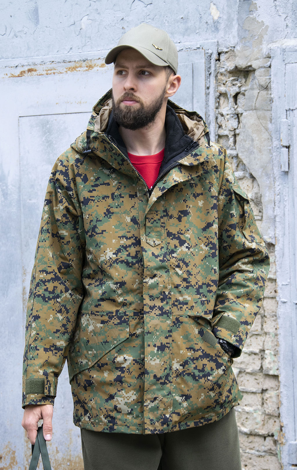Куртка непромокаемая Tru-Spec/Guardian Spirit мембрана ecwcs с подстёжкой флис digital woodland 