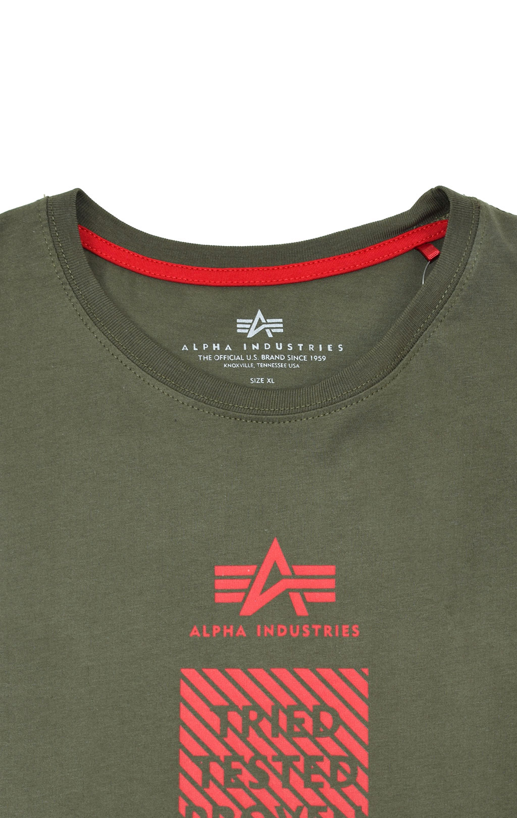 Футболка ALPHA INDUSTRIES SAFETY LINE T dark olive 