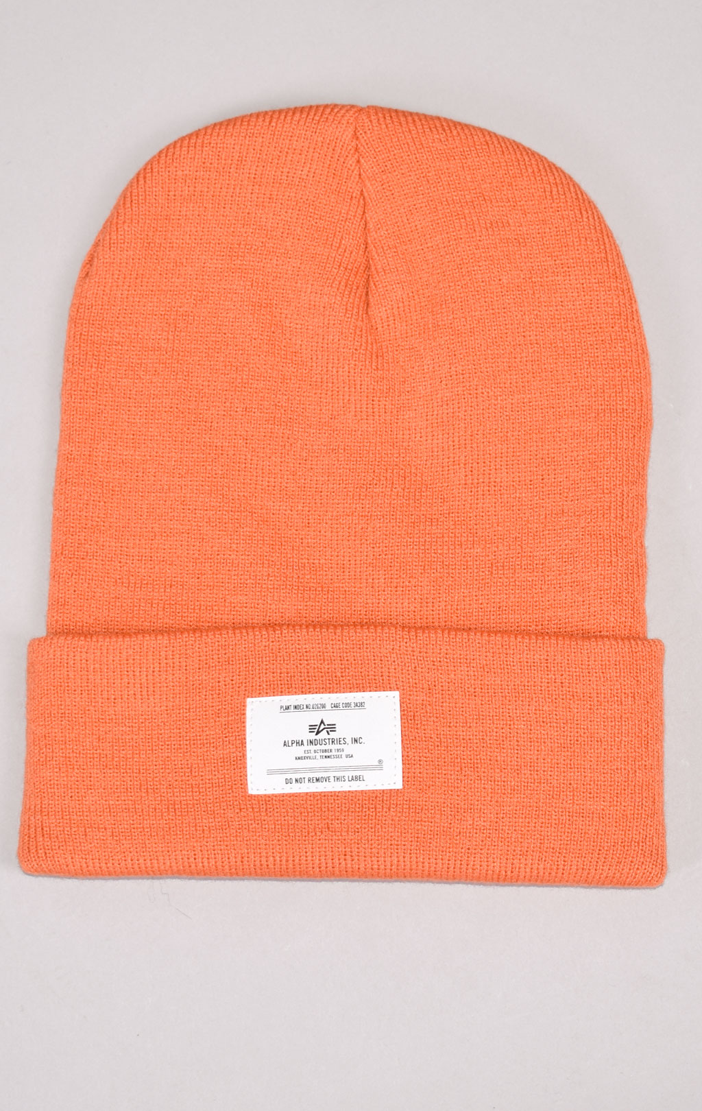 Шапка ALPHA INDUSTRIES ESSENTIAL BEANIE FW 21/22 emergency orange 