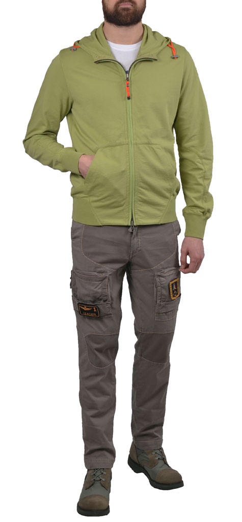 Толстовка PARAJUMPERS GRASS zipp up kiwi 