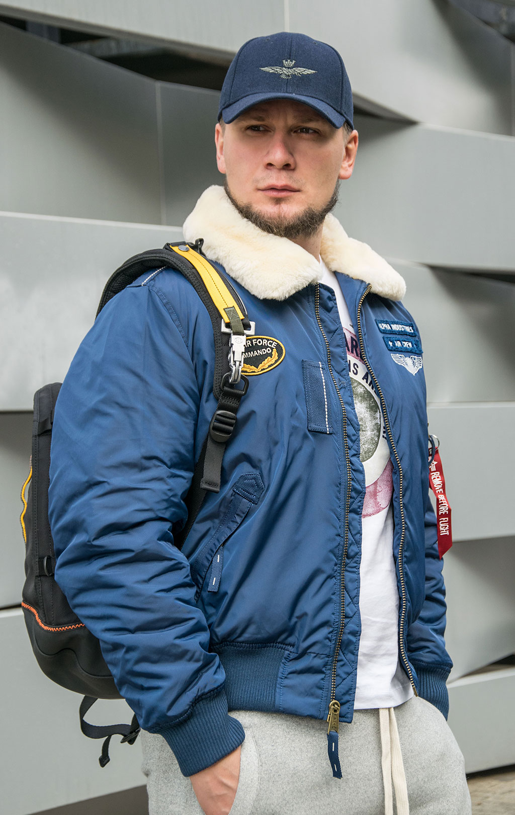 Куртка-пилот ALPHA INDUSTRIES INJECTOR-III AIR FORCE new navy 