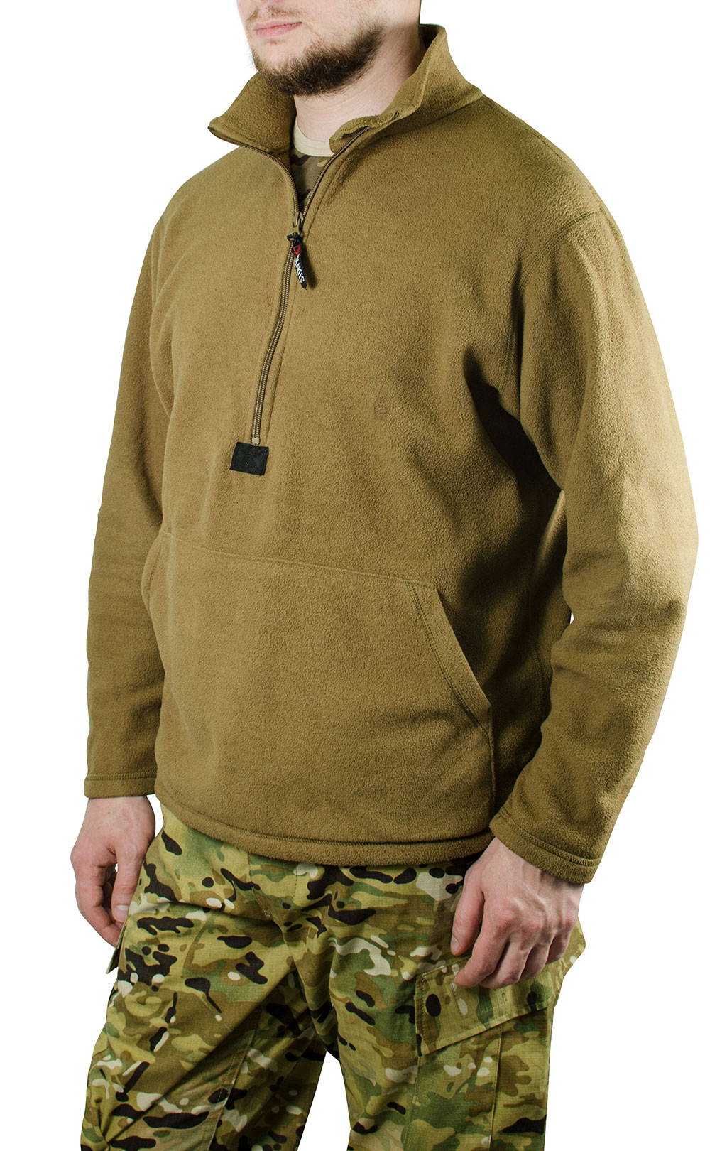 Флис армейский POLARTEC USMC 1/2 Zipp brown б/у США