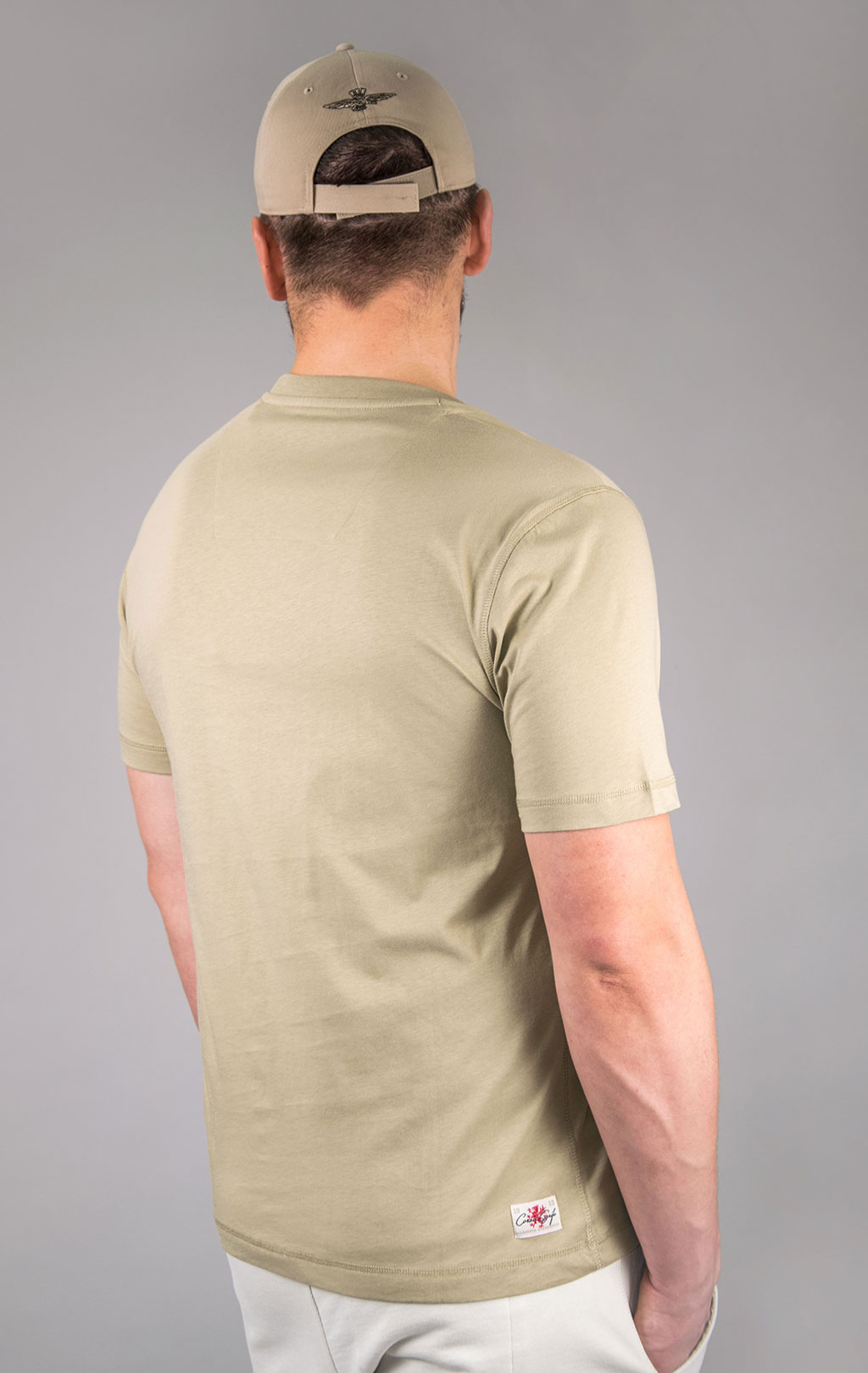 Футболка AERONAUTICA MILITARE CORSO GRIFO SS 24/TR sand washed (TS 2201) 