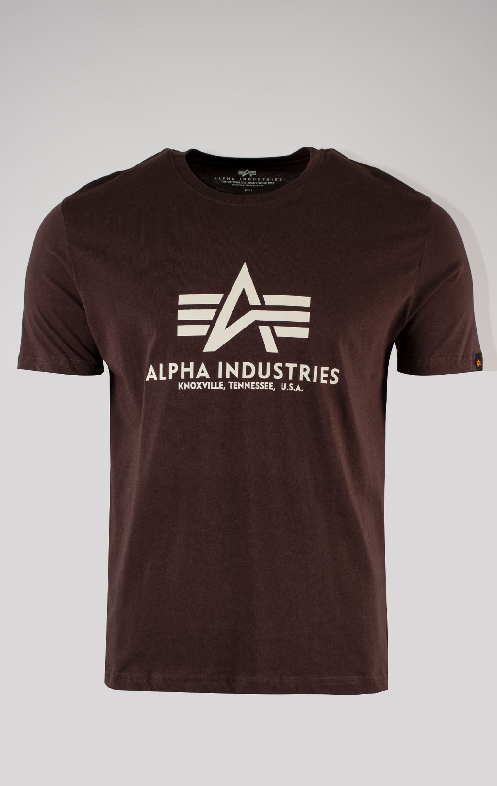 Футболка ALPHA INDUSTRIES BASIC T hunter brown 