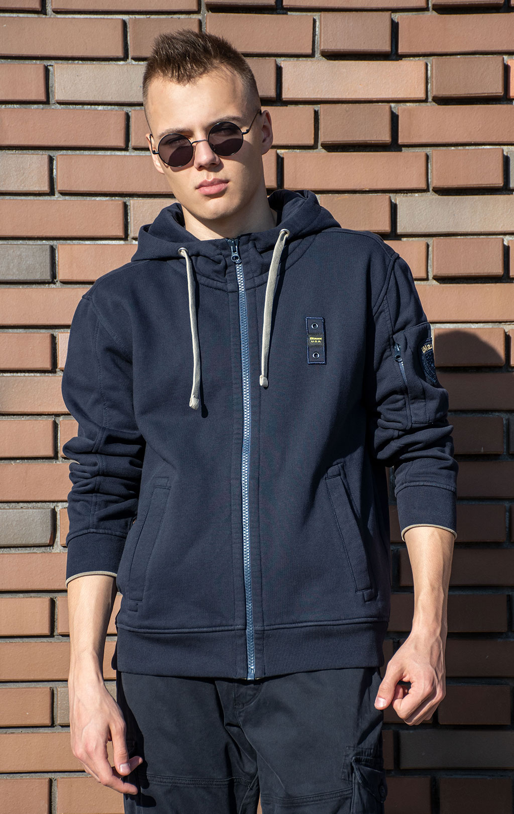 Толстовка BLAUER CARDINTON FW 24/25 blue (FO2150) 