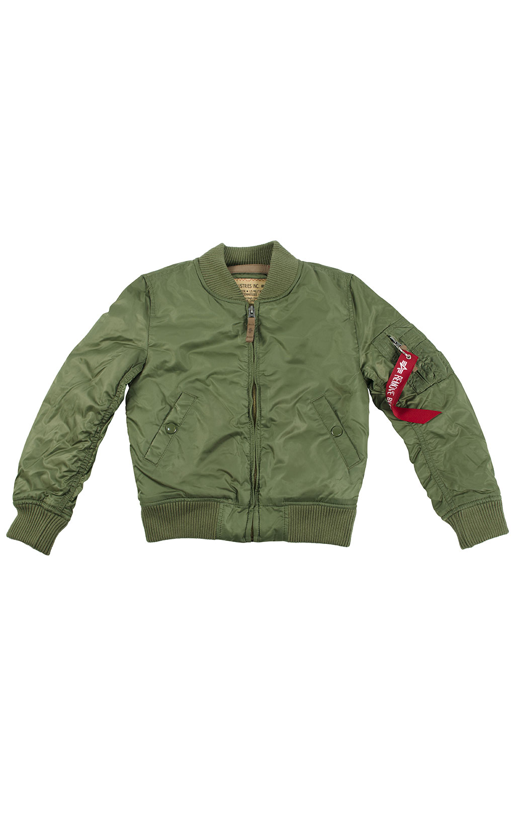 Детская куртка-бомбер лётная ALPHA INDUSTRIES VF 59 MA-1 sage green 