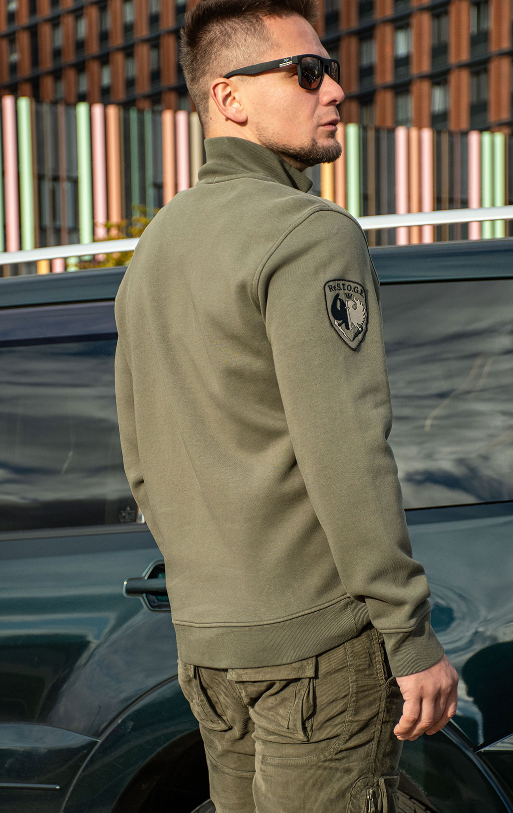Олимпийка AERONAUTICA MILITARE big size FW 26/27/TR tea leaf (FE 2143) 
