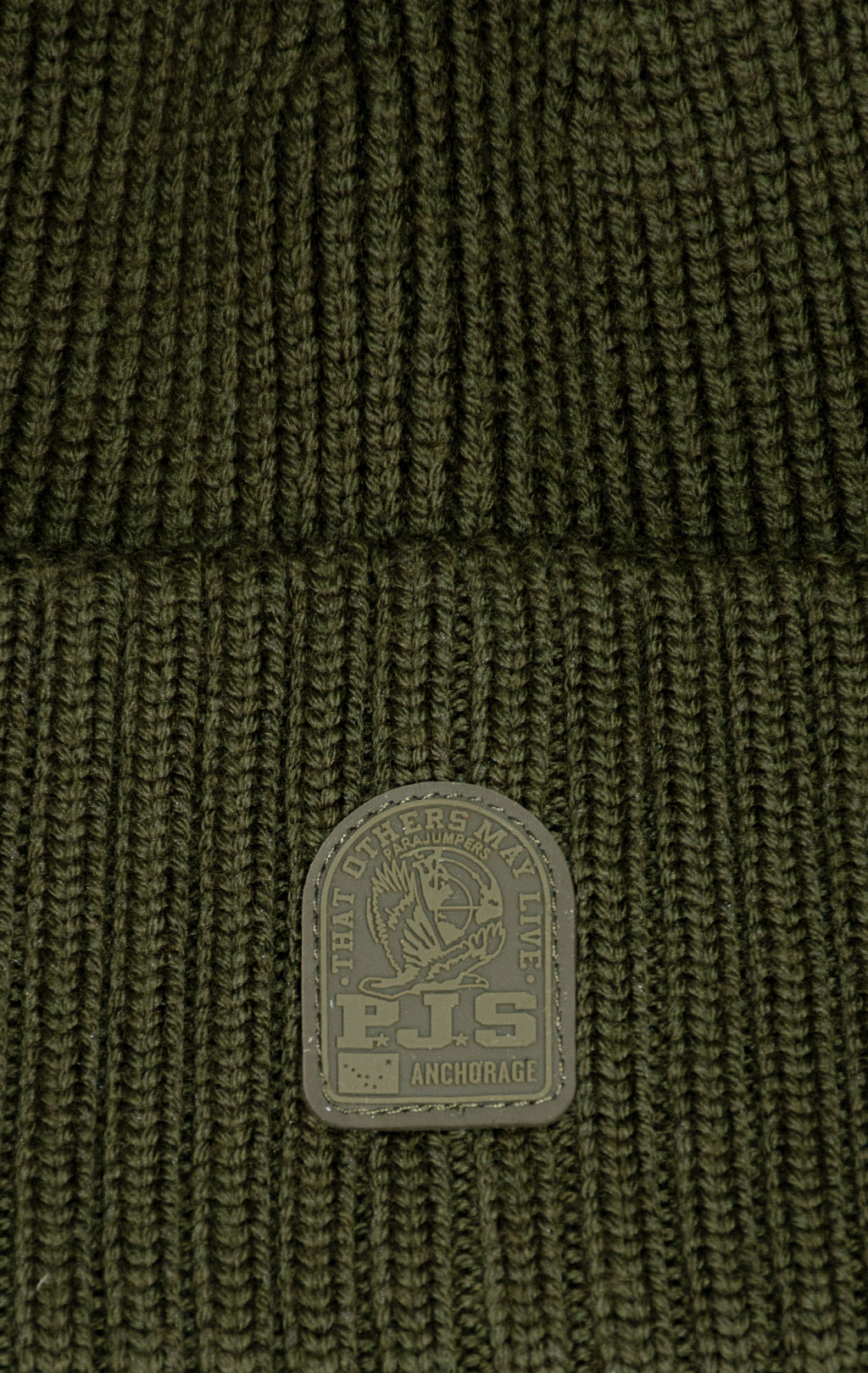 Шапка вязаная PARAJUMPERS PLAIN BEANIE FW 25/26 deep moss 