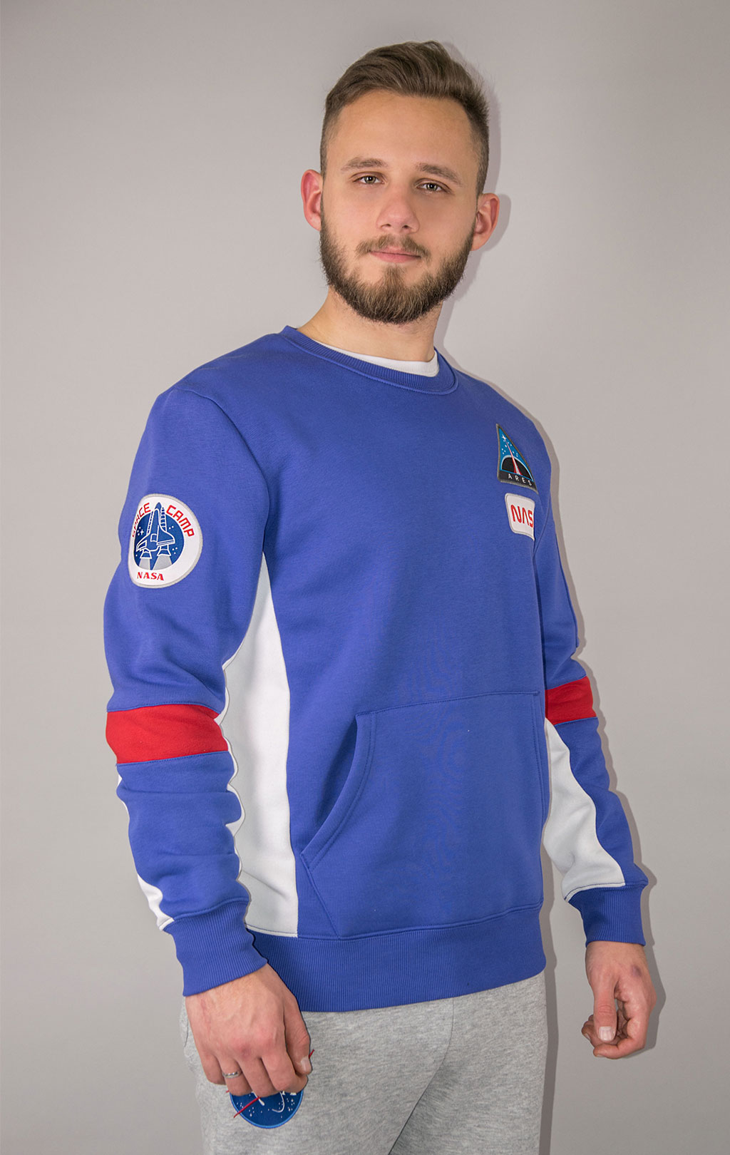 Свитшот ALPHA INDUSTRIES NASA SPACE CAMP SWEATER nautical blue 