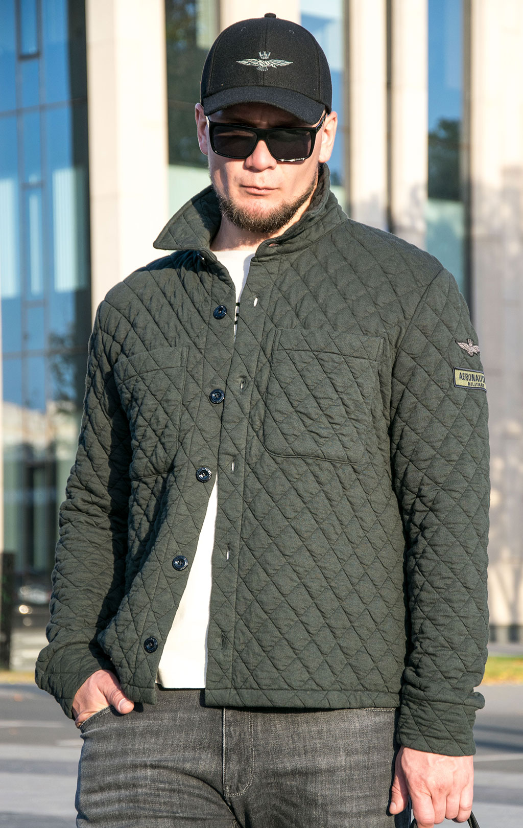 Куртка-рубашка AERONAUTICA MILITARE FW 23/24/TR dark green (AC 014) 