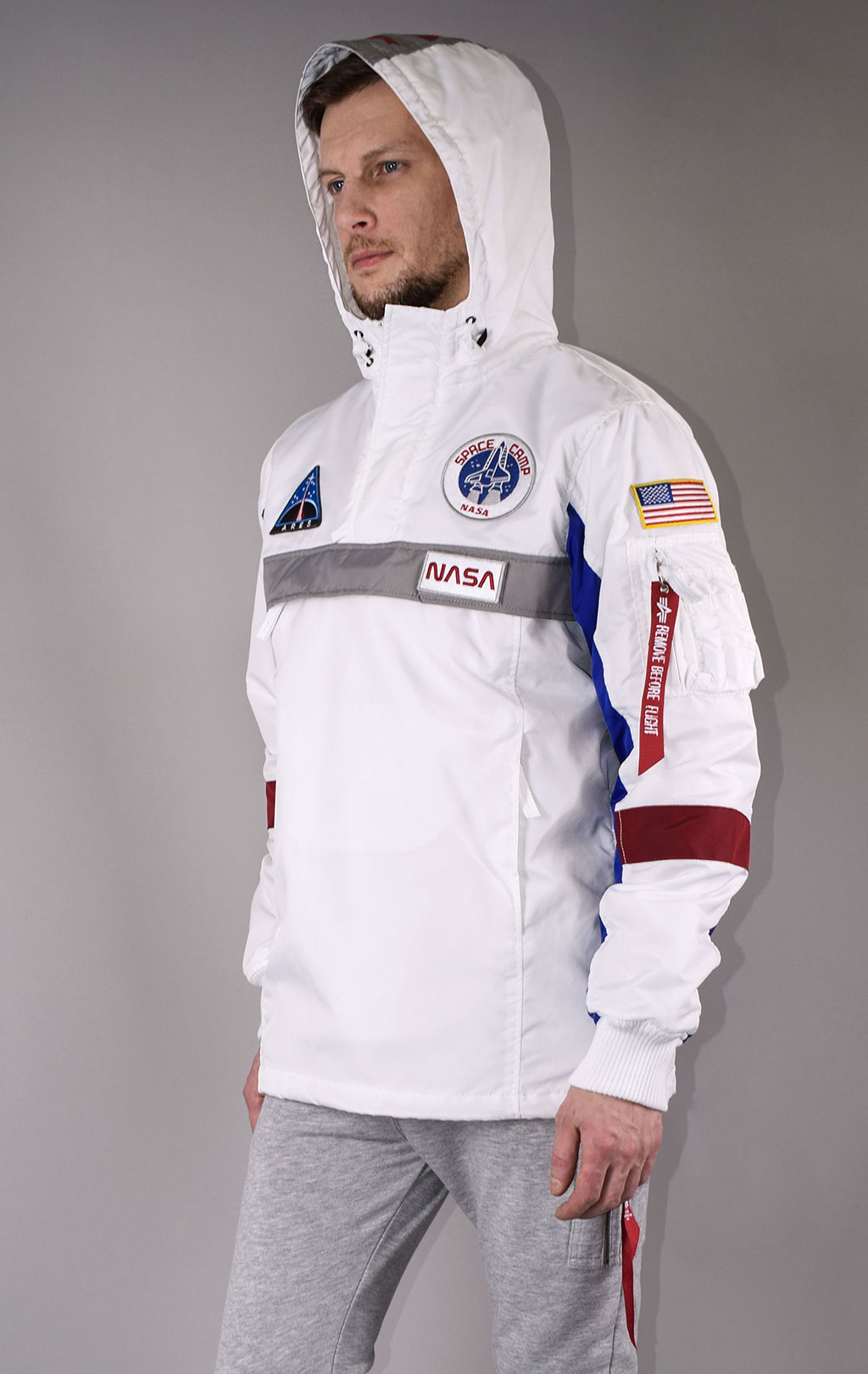 Анорак ALPHA INDUSTRIES NASA SPACE CAMP ANORAK white 