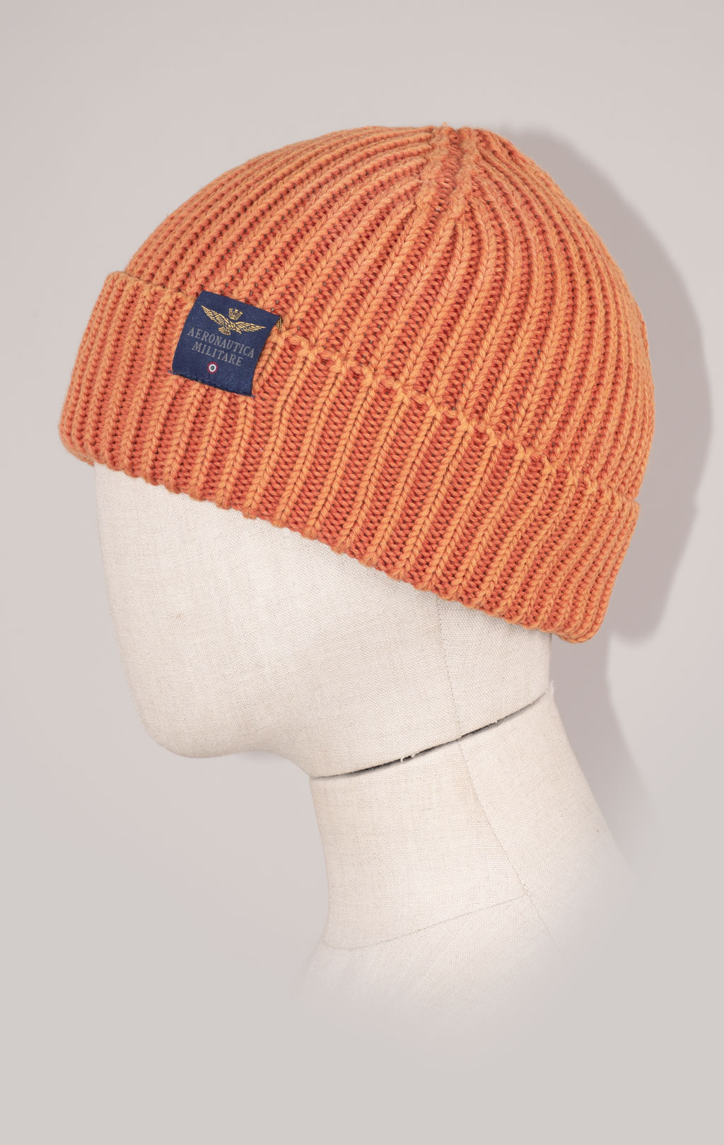 Шапка вязаная AERONAUTICA MILITARE FW 24/25/CN orange washed (CU 072) 
