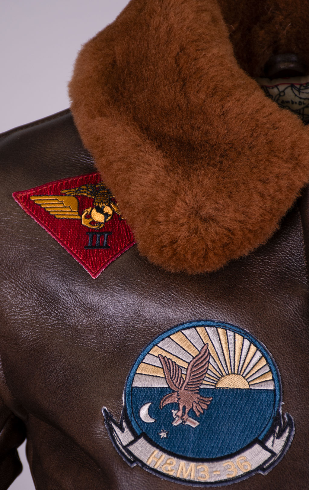 Женская куртка-пилот COCKPIT Top Gun кожа brown (W201036) 
