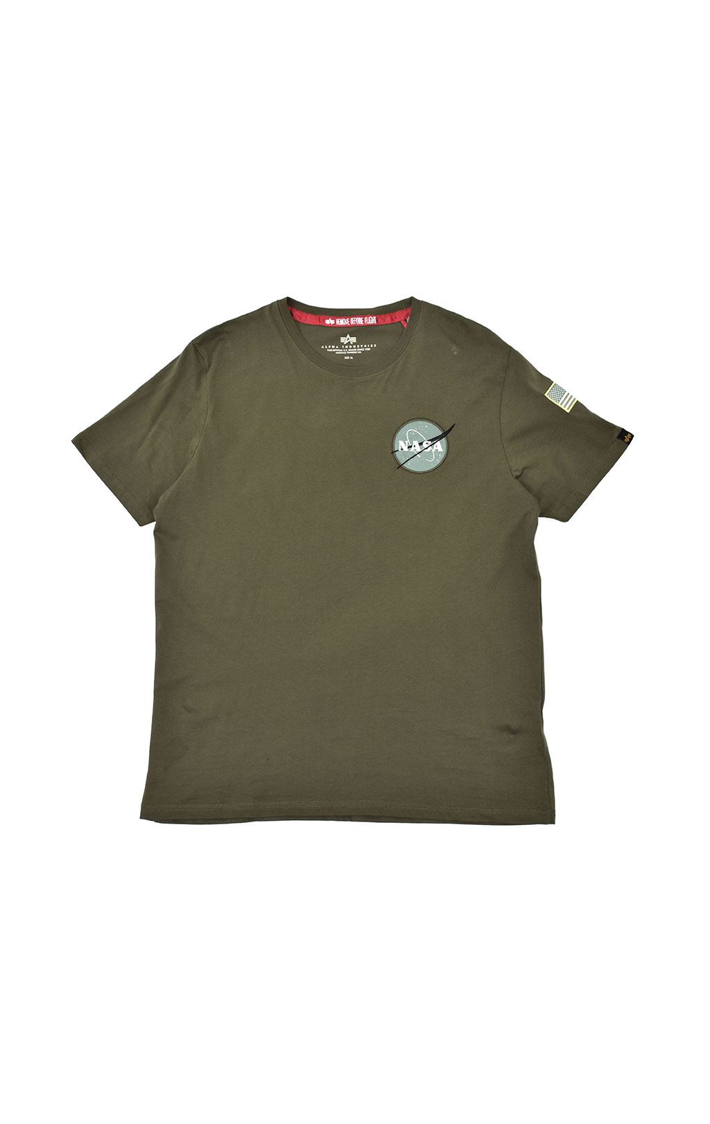 Футболка ALPHA INDUSTRIES NASA SPACE SHUTTLE T dark green 