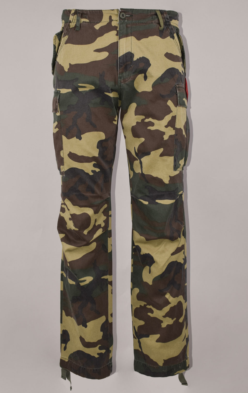 Брюки-карго парашюты ALPHA INDUSTRIES M-65 PANT camo woodland 