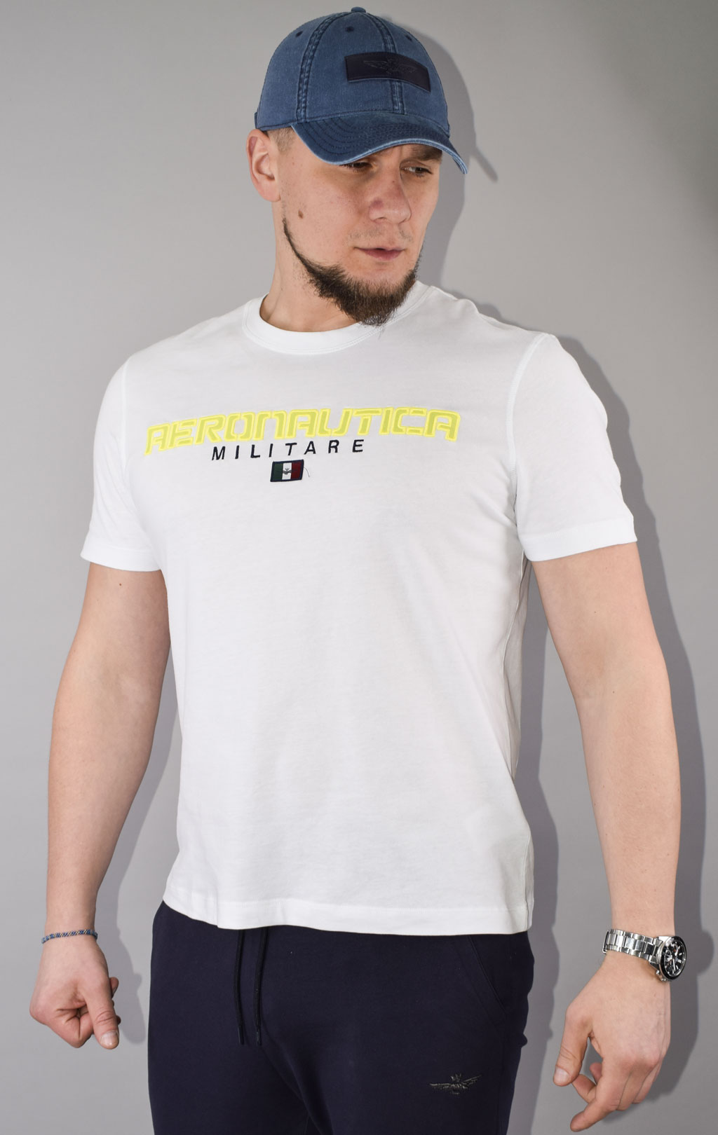 Футболка AERONAUTICA MILITARE SS 23/TR off white (TS 2064)