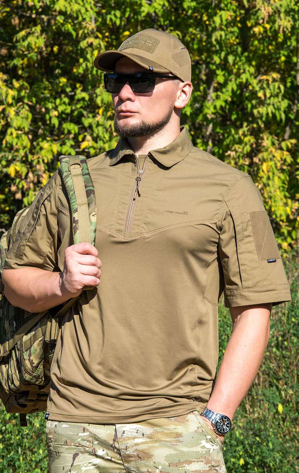 Рубашка Combat shirt Pentagon RANGER TAC-FRESH короткий рукав coyote 02013-SH 