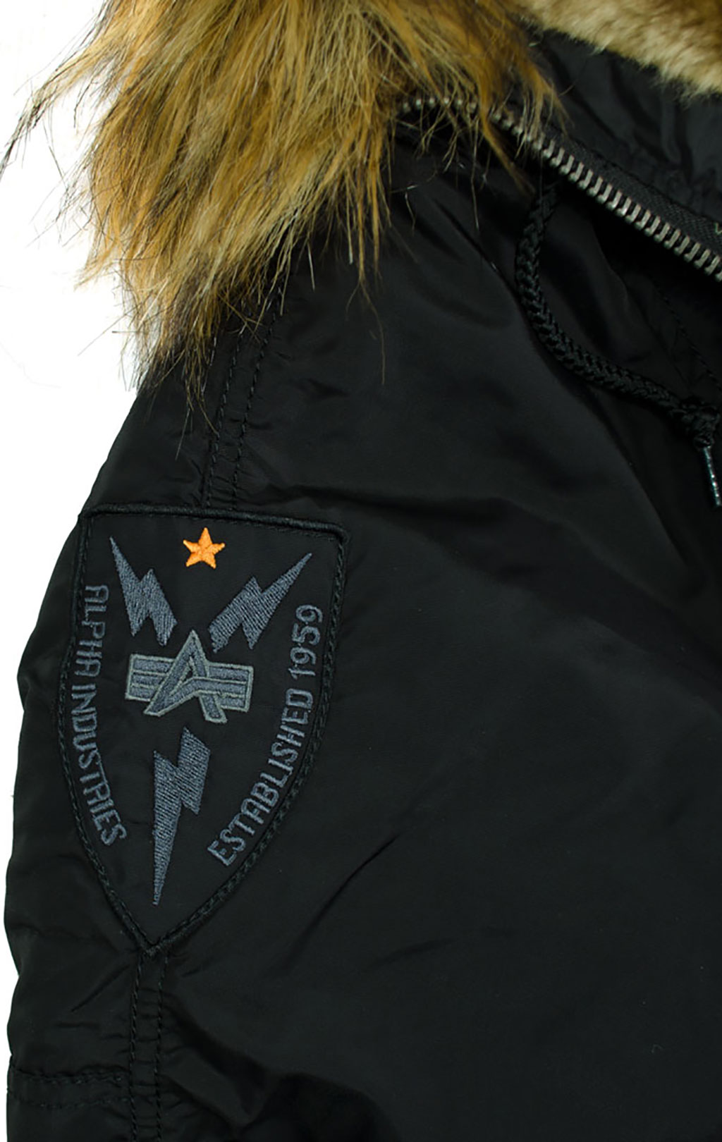 Аляска ALPHA INDUSTRIES PPS N-3B black/orange 