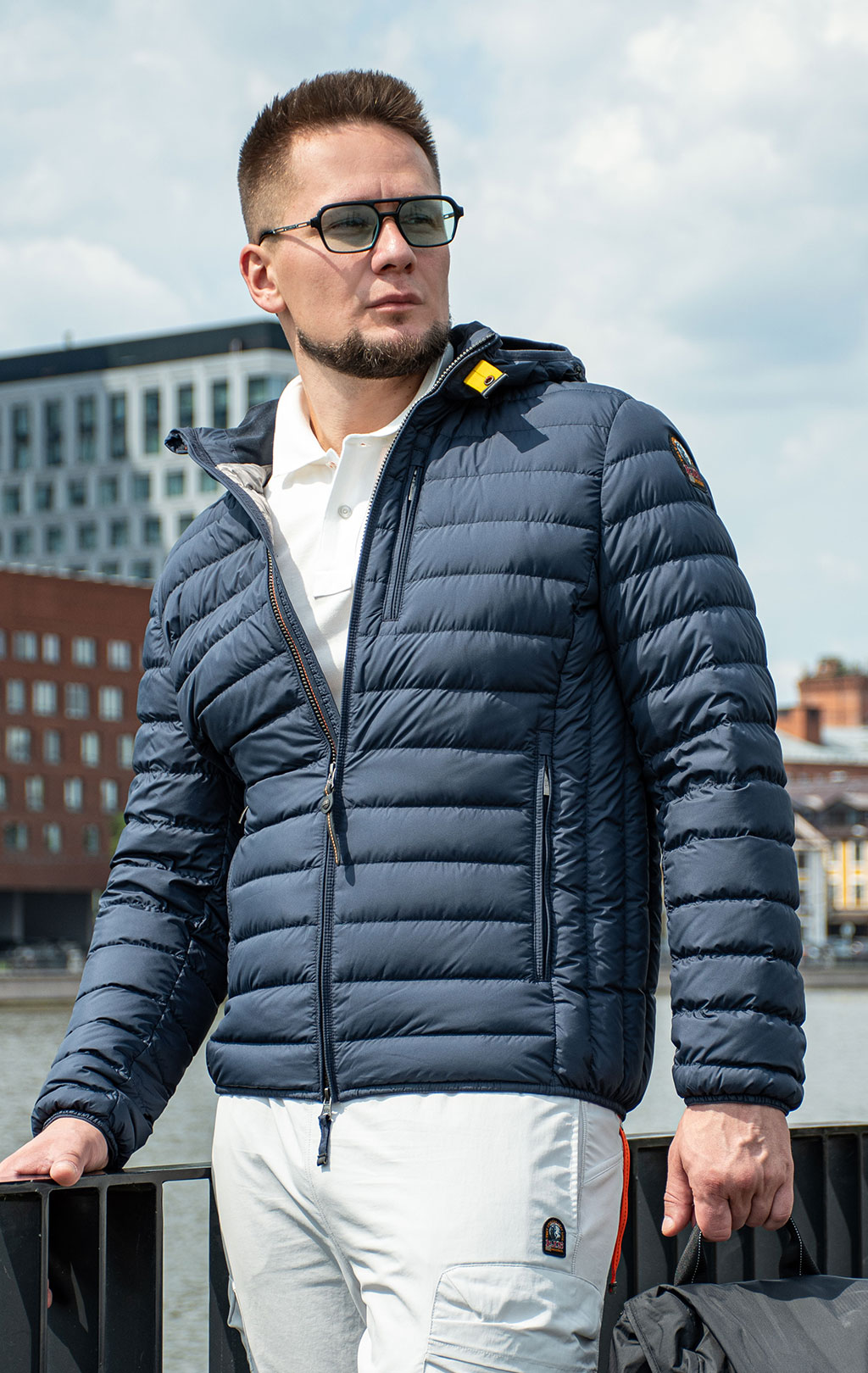 Куртка-пуховик лёгкая PARAJUMPERS LAST MINUTE SS 25 blue navy 