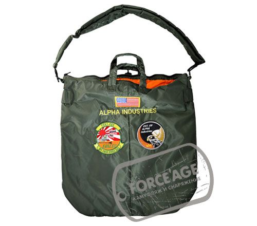Сумка ALPHA INDUSTRIES HELMET BAG sage green Сумка ALPHA INDUSTRIES HELMET BAG sage green