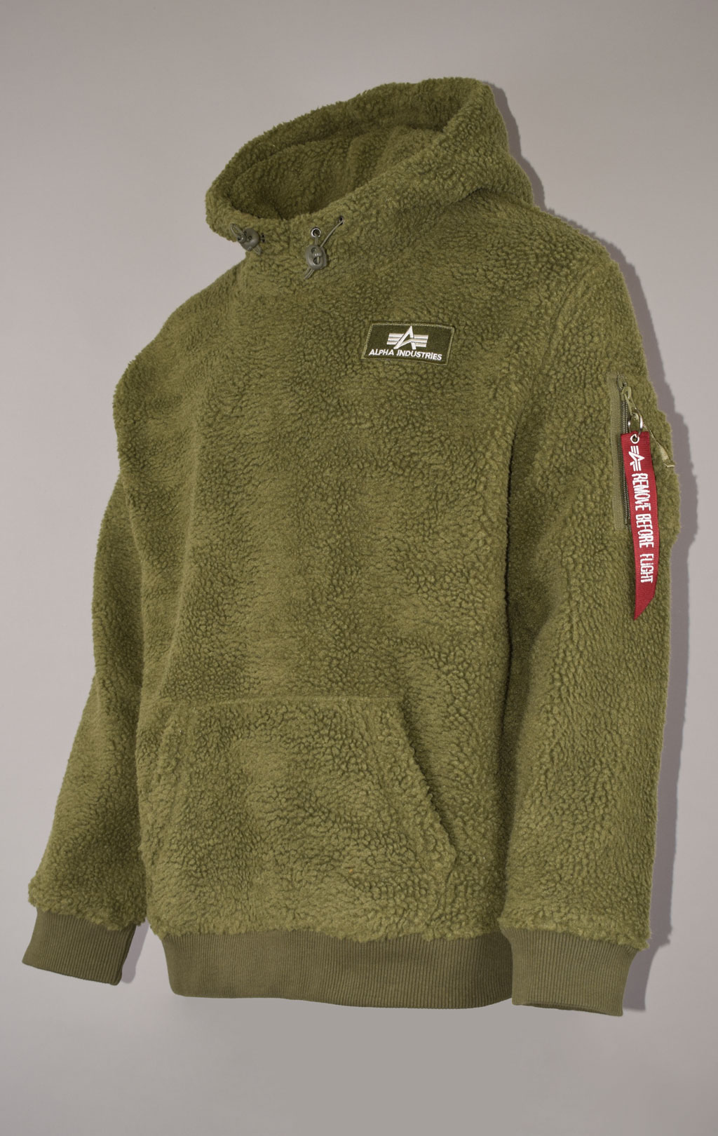 Толстовка ALPHA INDUSTRIES TEDDY HOODY sage green 