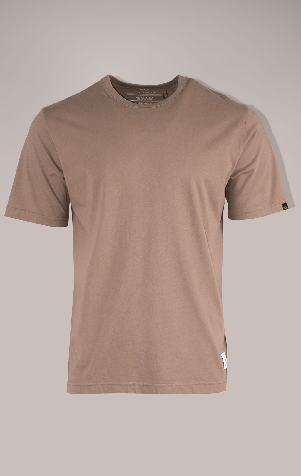 Футболка ALPHA INDUSTRIES ESSENTIAL GEN II TEE плотная FW 24/25 coyote brown 