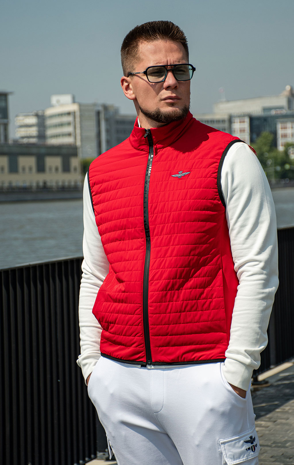 Жилет AERONAUTICA MILITARE SS 25 m/BD tango red (AB 2206) 