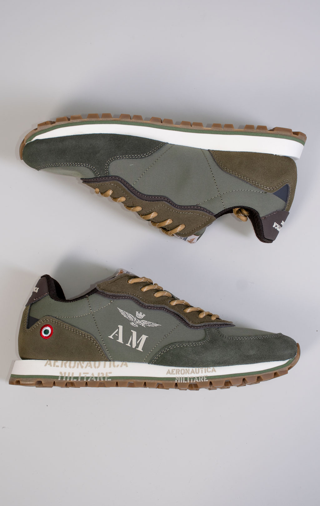 Кроссовки AERONAUTICA MILITARE (SC 0320) FW 25/26/CN verde militare 