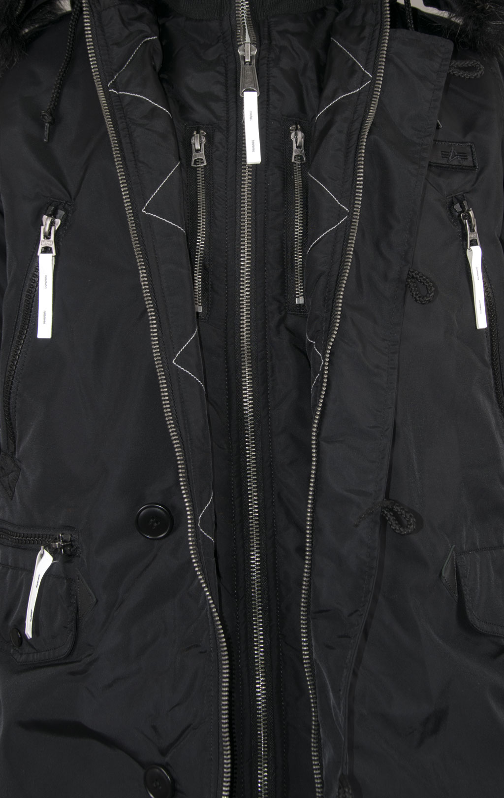 Аляска ALPHA INDUSTRIES PPS big size N-3B black/reflective 