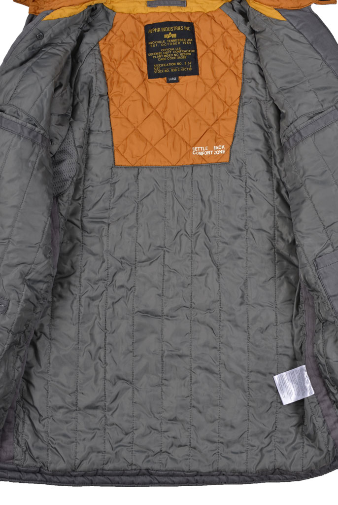 Аляска ALPHA INDUSTRIES AIR BORNE HOOD PARKA grey black 