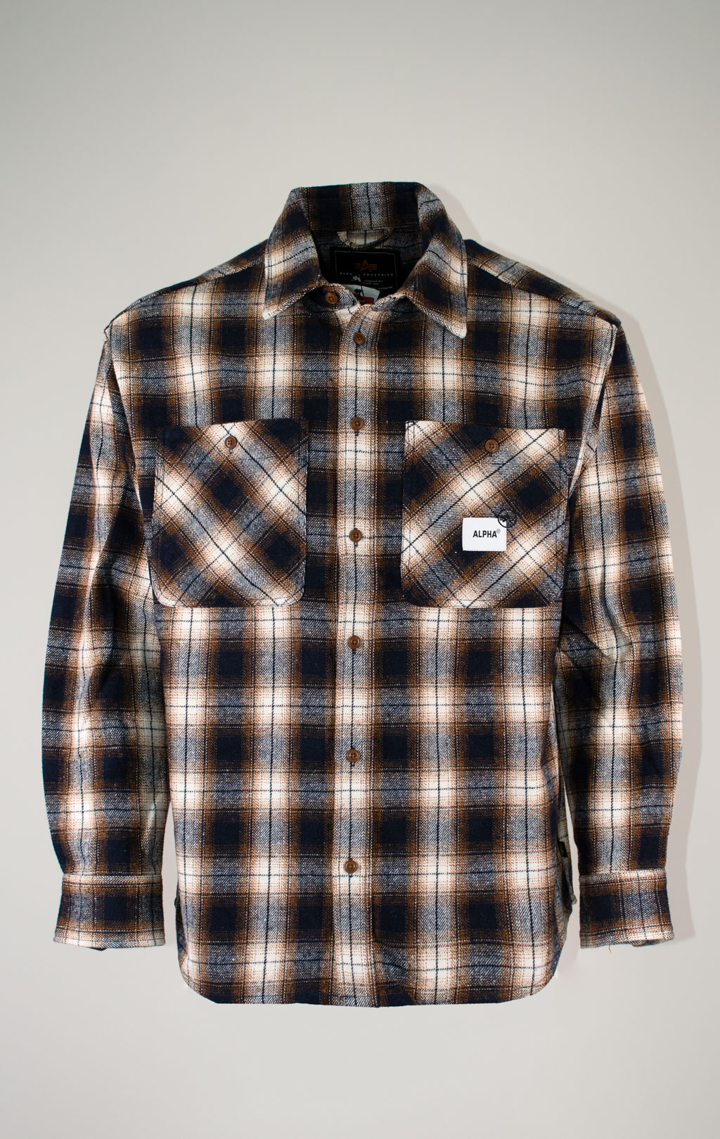Рубашка ALPHA INDUSTRIES UNFRM FLANNEL SHIRT FW 25/26 rust M001120 