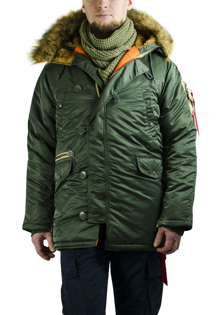 Аляска ALPHA INDUSTRIES ART VF N-3B sage green 