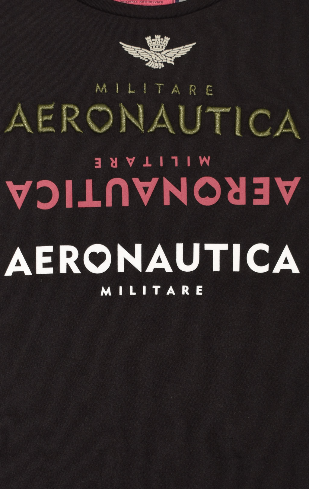 Женская футболка AERONAUTICA MILITARE FW 23/24/TR nero (TS 2165) 