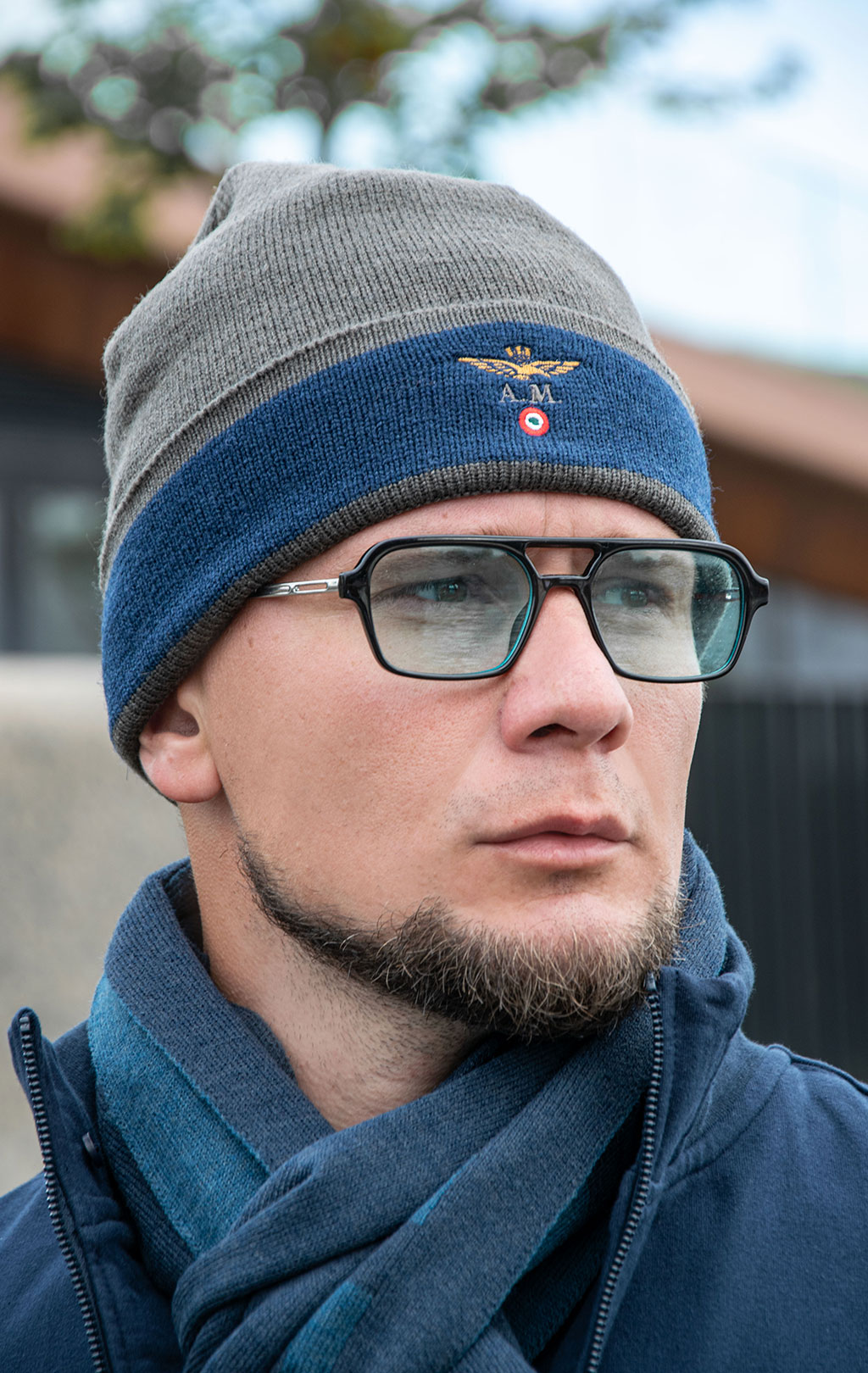 Шапка вязаная AERONAUTICA MILITARE FW 25/26/CN dark olive (CU 0082) 